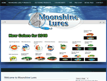Tablet Screenshot of moonshinelures.com